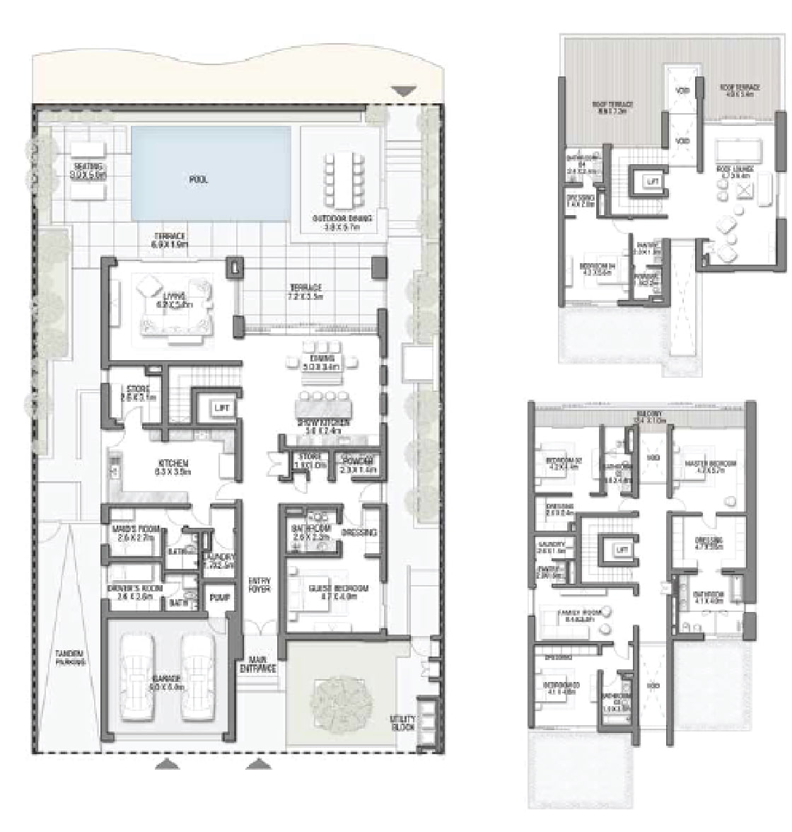 Mediterranean Villas Floor Plan